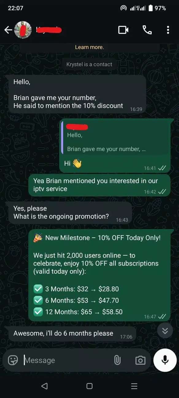 Max 4K Live Customer Chat Promotion