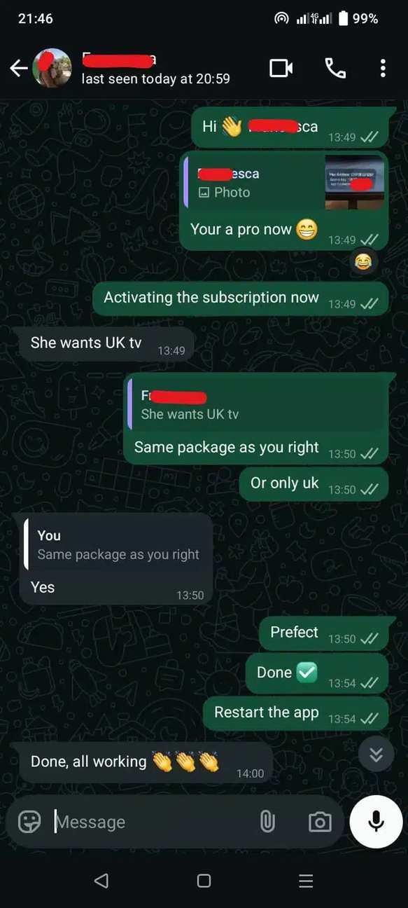 Max 4K Live Customer Chat on Subscription