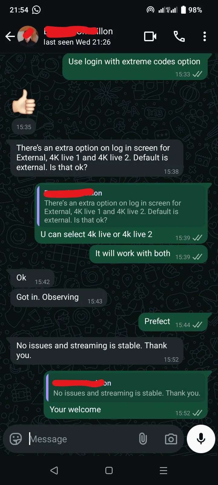 Max 4K Live Customer Support Chat