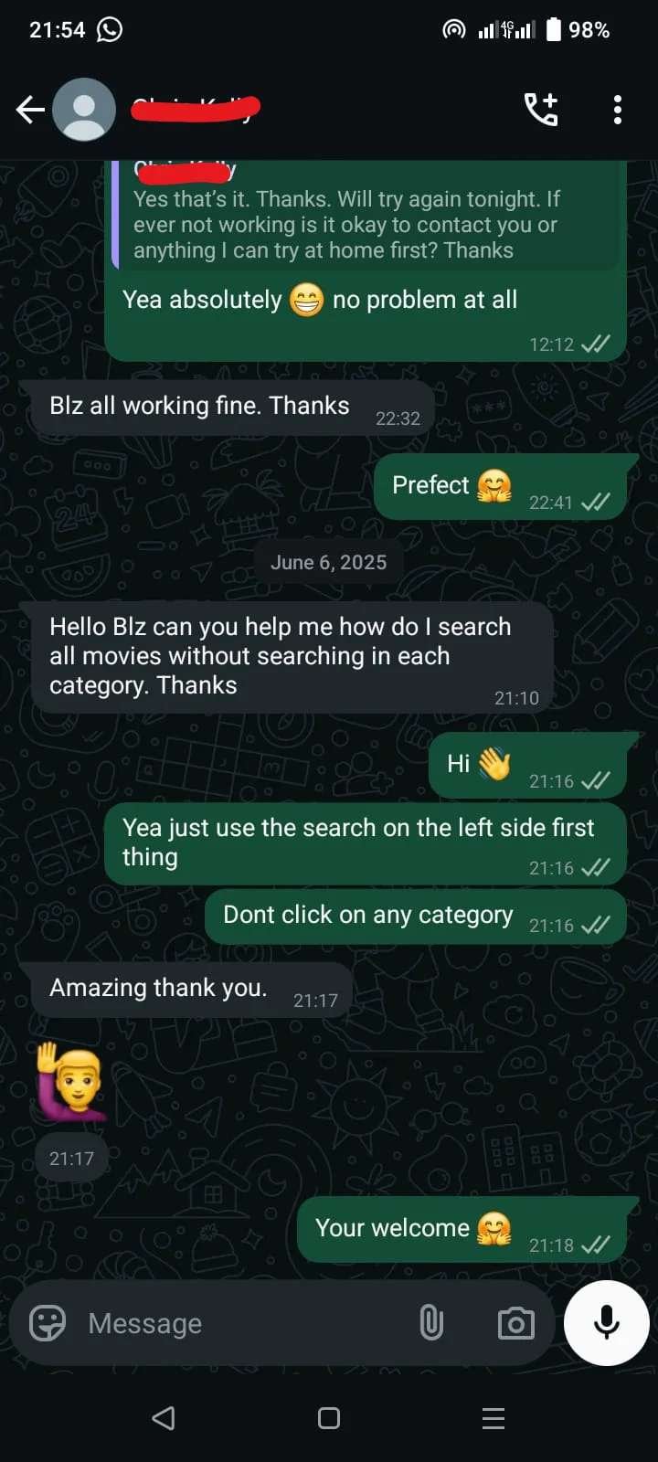 Max 4K Live Customer Support Chat